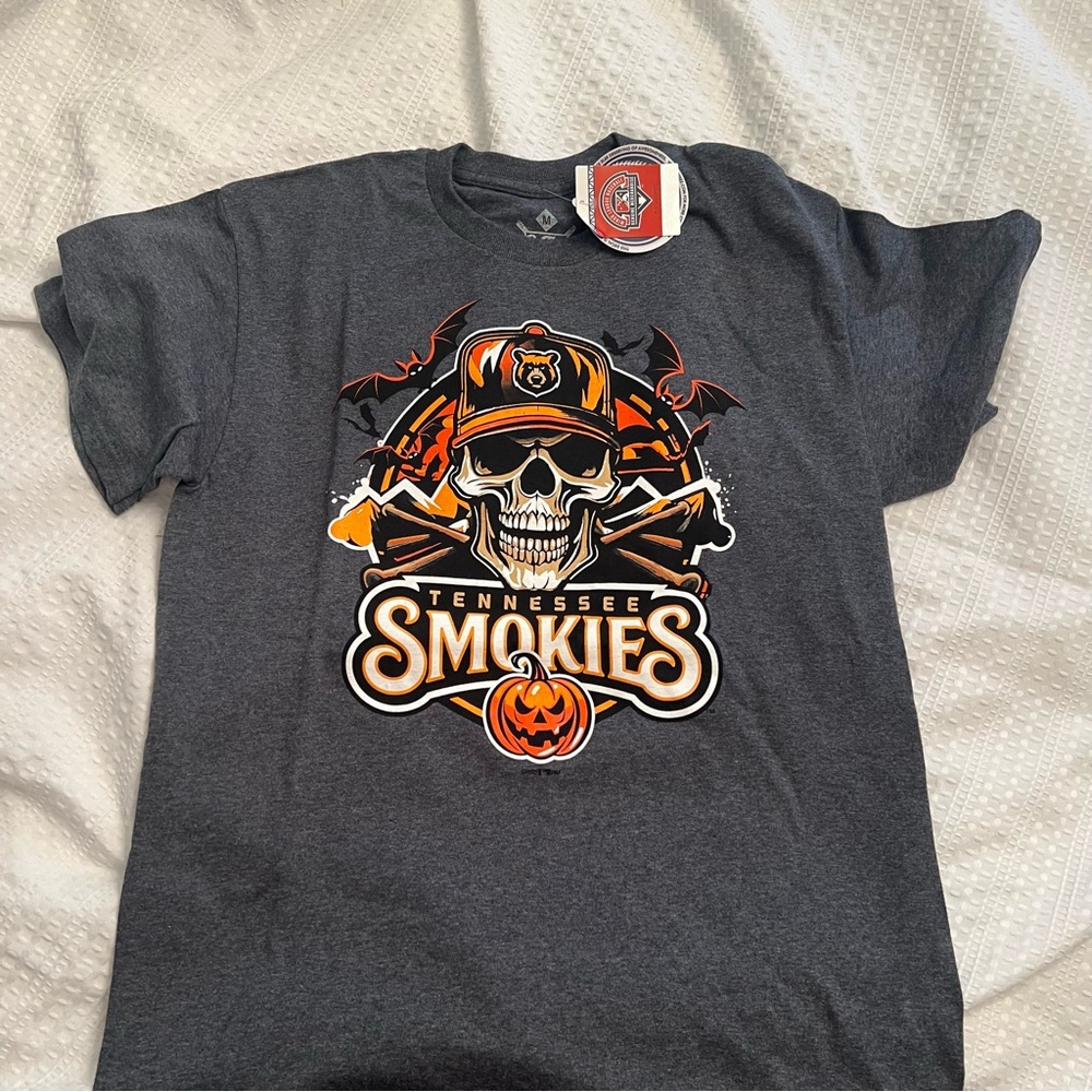 Tennessee Smokies Baseball Shirt Medium NEW Limited Edition Halloween Knoxville